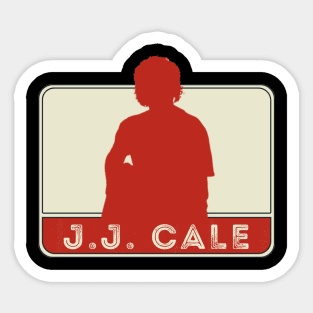JJ cale//original retro fan art Sticker